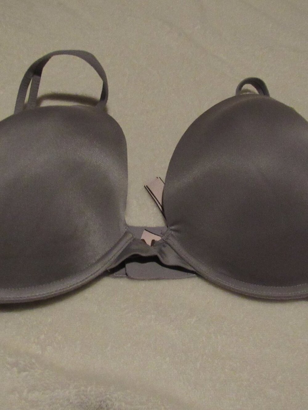 Victoria's Secret Gray Push Up Bra Size 38D USED